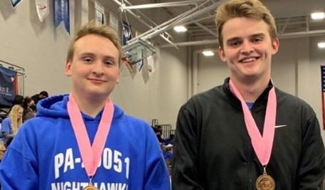 Congratulations Alex & Elliot, 9th place &#34;Wright Stuff&#34; at Science Olympiad State Competition